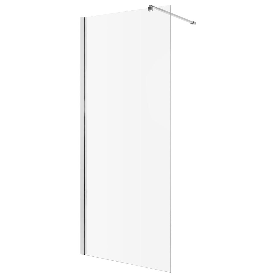 Paravan duș Walk-In 120x195 cm, sticlă securizată 8 mm, transparentă, profil metalic rezistent