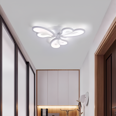 LED chtíč s dálkovým ovládáním květů, 43W, 3 okvětní lístky, chladné/horké/neutrální světlo, nestabilní, bílé