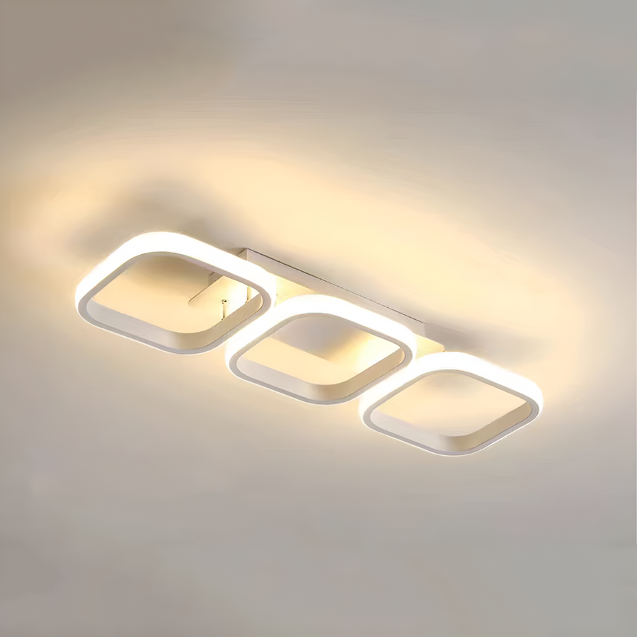LED LED Vertex Greco, paralelní čtverce, 24W, 3 čtverce studené/horké/neutrální, bílé