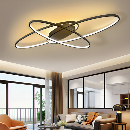 LED LED Orbit LED s dálkovým ovládáním, 140W, studené/horké/neutrální světlo, nestabilní, černá