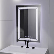 Zrcadlové LED obdélníkový 60x80cm Venezia Sensor Motionglow Marcellable Dimable Clock Dezoring System