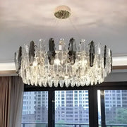Candelabru Oliver, 8*E14, Chrome, kov a křišťál