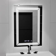 Zrcadlové LED obdélníkový 60x80cm Venezia Sensor Motionglow Marcellable Dimable Clock Dezoring System