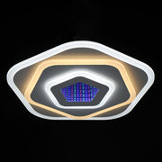 LED lustr NEXA 3D 40W, Průměr 23cm, Studené/Teplé/Neutrální světlo, Bílá