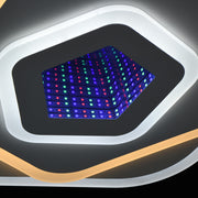 LED lustr NEXA 3D 40W, Průměr 23cm, Studené/Teplé/Neutrální světlo, Bílá