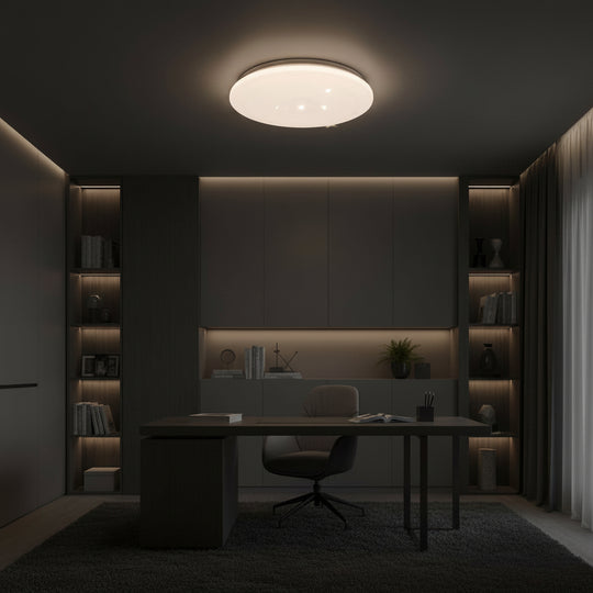 Hvězdné LED stropní svítidlo 35 cm, 31W, 3000K / 4000K / 6000K, bílé, kovové a akrylové LED stropní svítidlo Výchozí název Alessandro Design