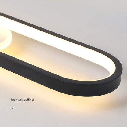 LED lustr s nastavitelným projektorem FISSO Camilla 49W, studené/teplé/neutrální světlo, černá