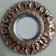 Spot LED ORBITA, 5W, Rotund, Lumina Rece / Calda, Bronz Antichizat, Rasina si Sticla