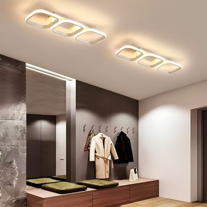 LED LED Vertex Greco, paralelní čtverce, 24W, 3 čtverce studené/horké/neutrální, bílé