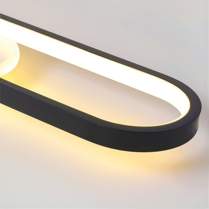 LED lustr s nastavitelným projektorem FISSO Camilla 49W, světlo 3000/4000/6000k, černý