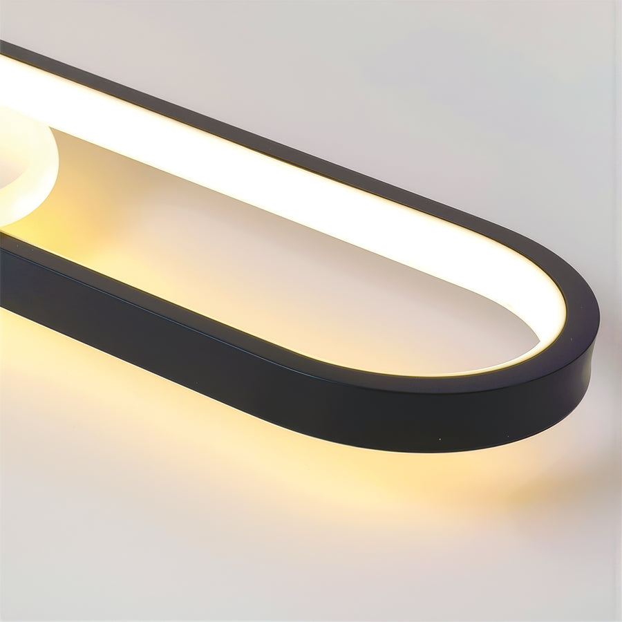 LED lustr s nastavitelným projektorem FISSO Camilla 49W, světlo 3000/4000/6000k, černý