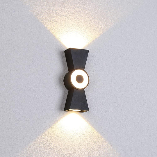 Venkovní nástěnné LED svítidlo AX161, 7W, kov, černá Venkovní nástěnná svítidla Výchozí název Alessandro Design