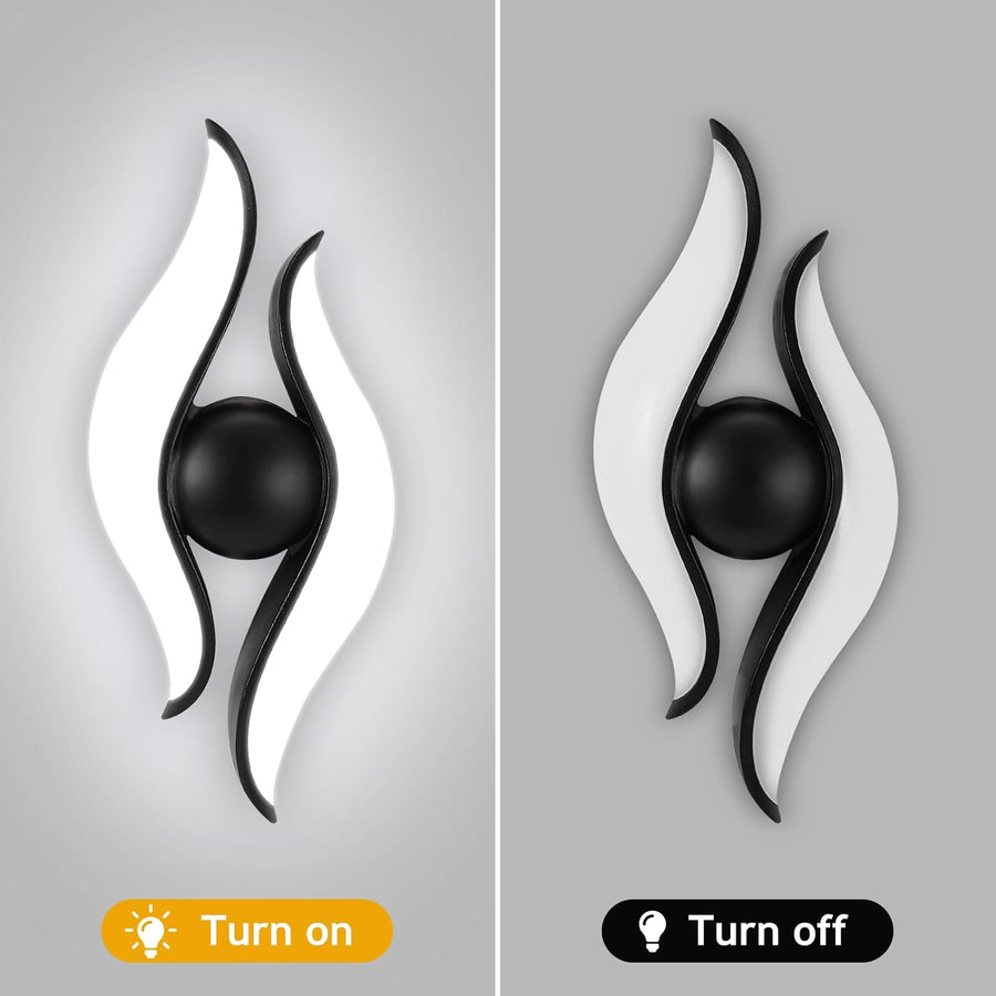 Venkovní a vnitřní nástěnné LED svítidlo, 4 zdroje x 1W, IP65, ABS, černá, 3000K