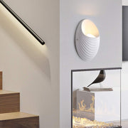 Vnější nástěnné svítidlo Shell, 5W, 3000K, bílé Vnější nástěnné světlo Výchozí název Alessandro Design