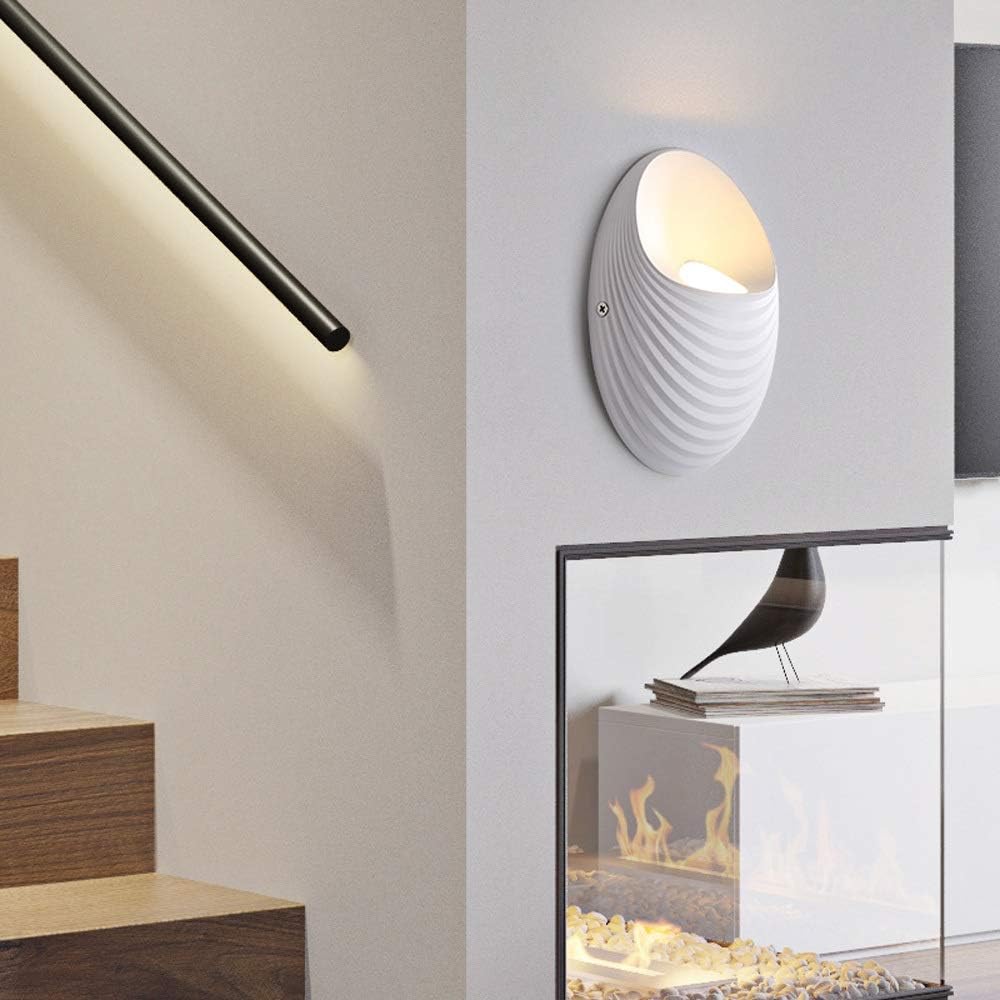 Vnější nástěnné svítidlo Shell, 5W, 3000K, bílé Vnější nástěnné světlo Výchozí název Alessandro Design