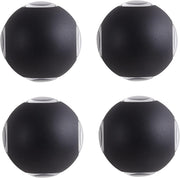 LED nástěnné svítidlo AX240, venkovní, 4 zdroje, 4W, černé, 3000K