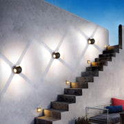 LED nástěnné svítidlo AX240, venkovní, 4 zdroje, 4W, černé, 3000K