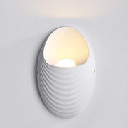 Vnější nástěnné svítidlo Shell, 5W, 3000K, bílé Vnější nástěnné světlo Výchozí název Alessandro Design