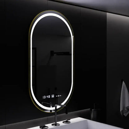 Mirror LED Oval 50x80cm Roven Sensor Motiongllow Marcello Disputa Dimabil Disprution System