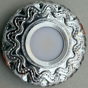 Spot LED ORBITA, 5W, Rotund, Lumina Rece + RGB, Alb, Rasina si Sticla