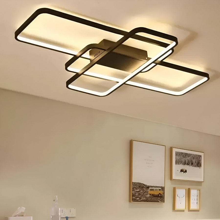 LED lustr s dálkovým ovládáním AXIS 96W, 3 Elements, Studené/Teplé/Neutrální světlo, Stmívatelné, Černá