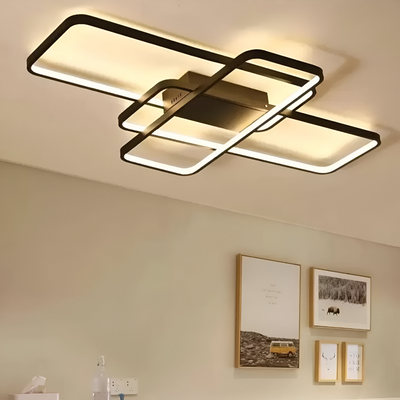 LED lustr s dálkovým ovládáním AXIS 96W, 3 Elements, Studené/Teplé/Neutrální světlo, Stmívatelné, Černá