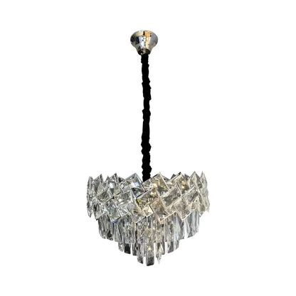 Crystal Chandier Windsor Noble 5xe27, průměr 40 cm, lesklý chrom, nastavitelná výška