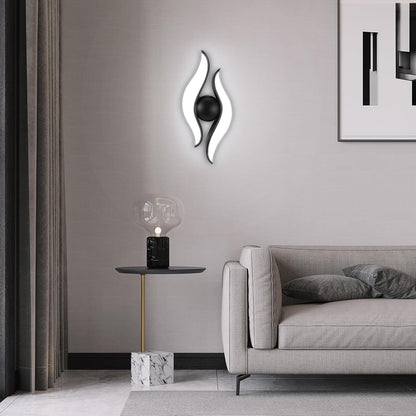 Venkovní a vnitřní nástěnné LED svítidlo, 4 zdroje x 1W, IP65, ABS, černá, 3000K