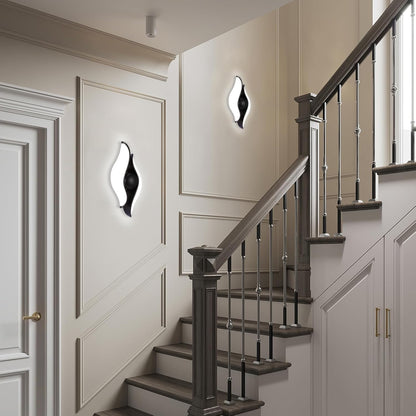 Venkovní a vnitřní nástěnné LED svítidlo, 4 zdroje x 1W, IP65, ABS, černá, 3000K