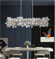 Křišťálový lustr RZ-2/780x280GD, 10xE14, 78X28cm, Nastavitelná výška, Lesklé zlato, Nastavitelná výška, Elegantní design