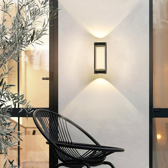 Venkovní nástěnné LED svítidlo AX151BK 8W Černá Venkovní nástěnná svítidla Výchozí název Alessandro Design