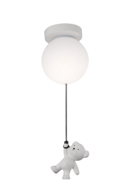 URSULETI LED lustr Globe 18cm, výška 50cm, 1xE7, závěsný