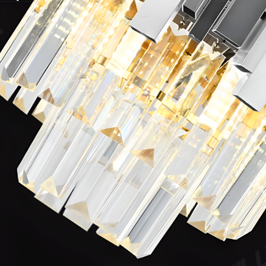 Crystal Chandier Blois Noble 5xe14, průměr 40 cm, stříbro, nastavitelná výška