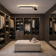 LED lustr s nastavitelným projektorem FISSO Camilla 49W, světlo 3000/4000/6000k, černý