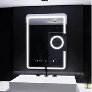 Zrcadlo LED obdélníkový 60x80cm Eclat Motionglow Marcello Dezofring System teploměr a hodinový kosmetika dimable