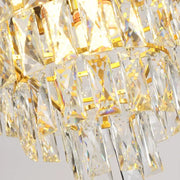Crystal Chanderier Versailles Noble 4xe14, průměr 40 cm, lesklý a bílý zlato, nastavitelná výška