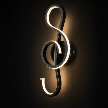 LED nástěnná lampa Key Sol 34W studená/teplá/neutrální světlý černý kov