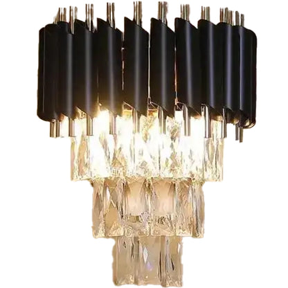 VERSAILLES Piccolo Crystal Lustr Light, 2xE14, Black