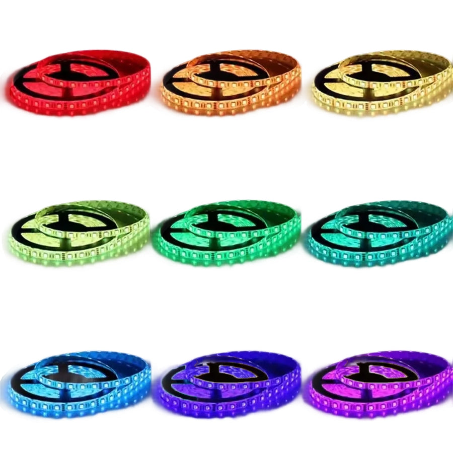 Sada LED pásků 5050 5m s dálkovým ovládáním, RGB, 10W/m, 5m, IP44