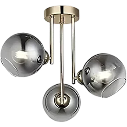 MODUS moderní žárovkový lustr, 3x E27, zlatý, kov