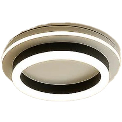 MODERNÍ LED lustr 25W, Průměr 20cm, Kulatý, Studené/Teplé/Neutrální světlo, Černá