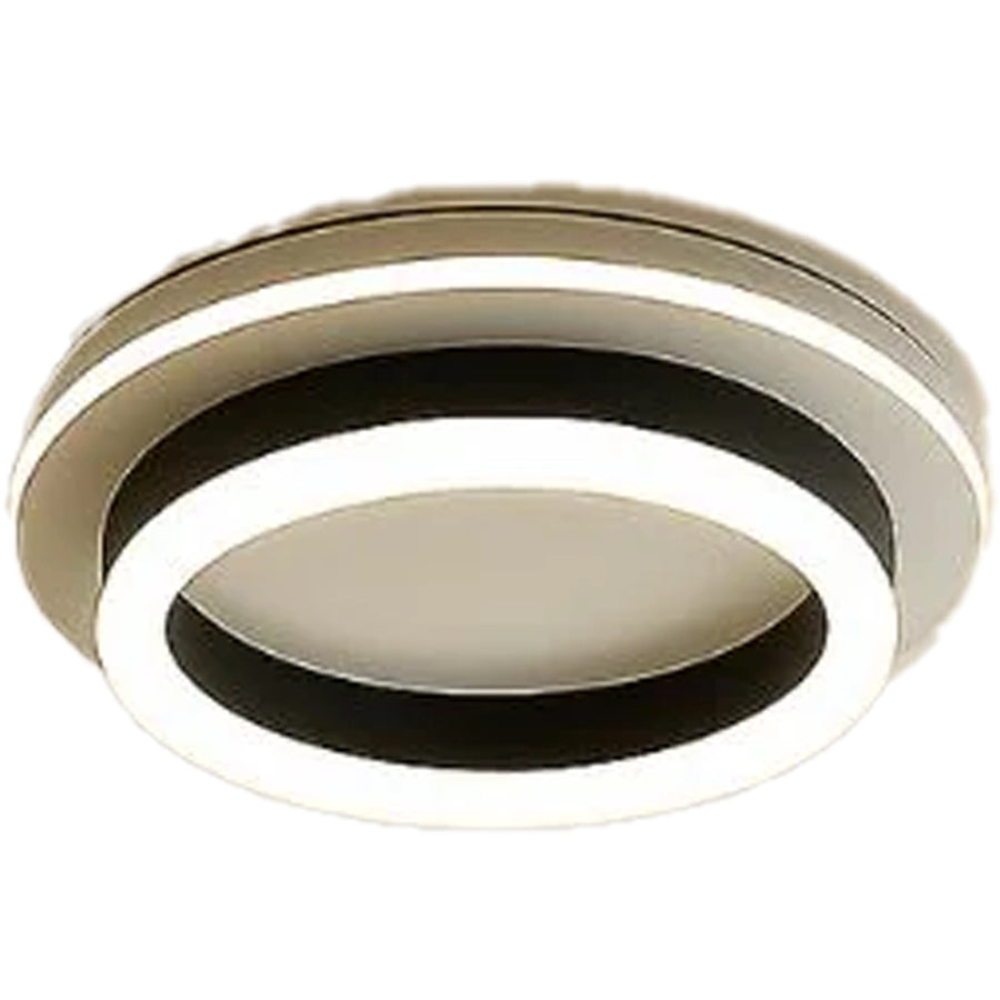 MODERNÍ LED lustr 25W, Průměr 20cm, Kulatý, Studené/Teplé/Neutrální světlo, Černá