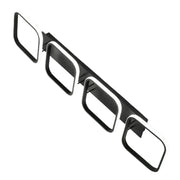 LED lustr VERTEX 45W, 4 čtvercové, lineární, studené/teplé/neutrální světlo, černý