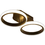 Celio LED lustr, 16W, 2 kruhy, studené/teplé/neutrální světlo, černý