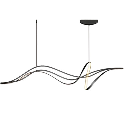 Závěsný LED lustr s dálkovým ovládáním LIBRE, 42W, studené/teplé/neutrální světlo, stmívatelný, černý, výškově nastavitelný