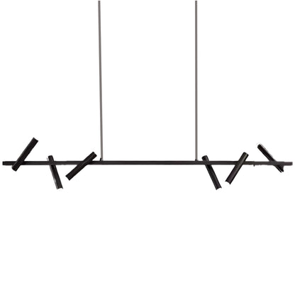 Harman LED lustr, 23W, 6 zdrojů, neutrální světlo, černý