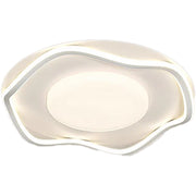 LED lustr s dálkovým ovládáním MODERNO 77W, 2 kruhy, Studené/Teplé/Neutrální světlo, Stmívatelné, Bílá