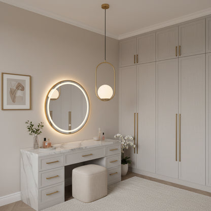 LOFT LOFT GALERIE Modern, 1x E27, zlatá bílá, kov, nastavitelná výška