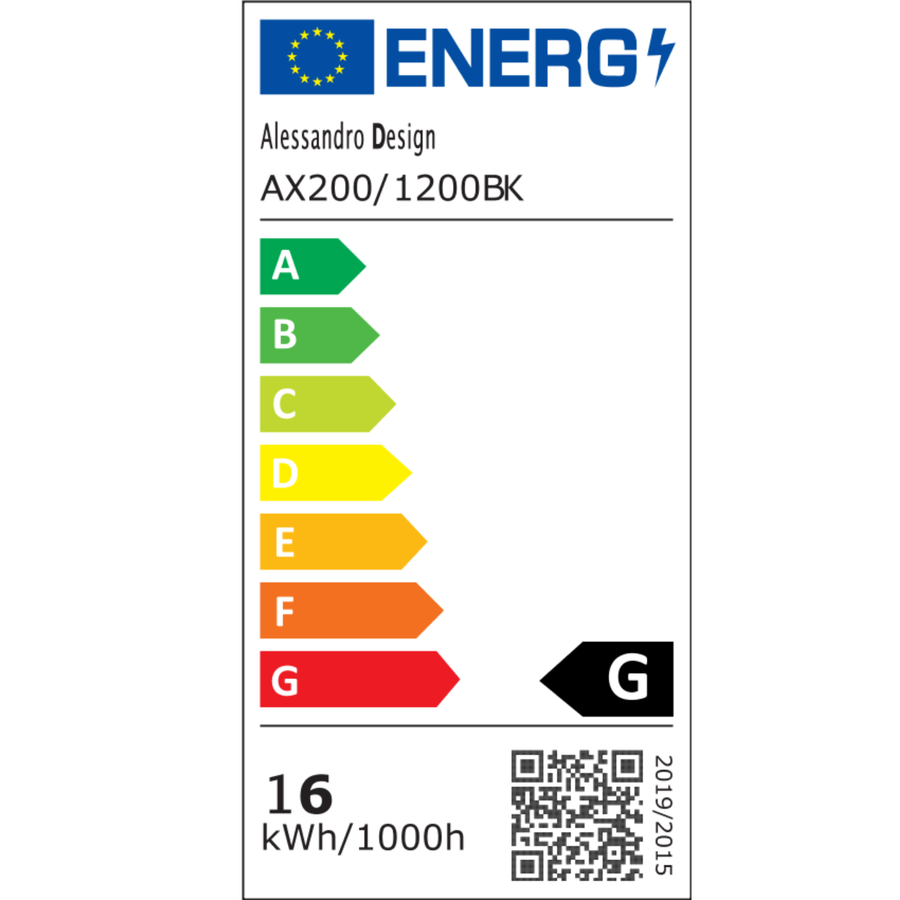 Venkovní nástěnné LED svítidlo Mack, délka 120 cm, 16W, IP65, kov, lineární, černá