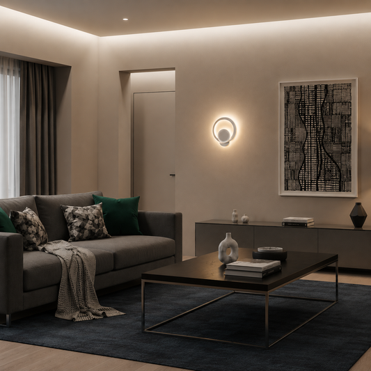Aplikujte městské LED 19w kulaté světlo studené/teplé/neutra akryl a bílý kov